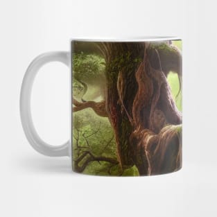 Beautiful Tree in Fantasy Style, Digital Painting Mug